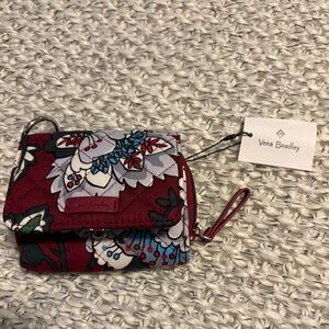 Vera Bradley Bordeaux Blooms RFID Bifold Wallet